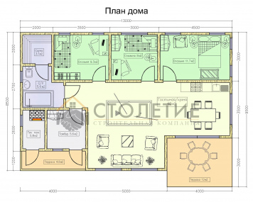 Плаировка 1 этажа 