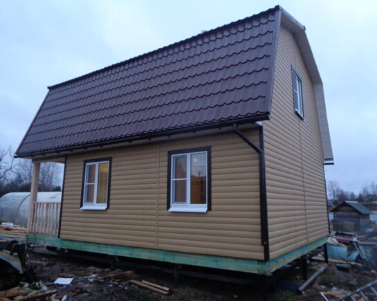 Двухэтажный каркасный дом построенный в поселке Апраксин всего за 21 день фото 4