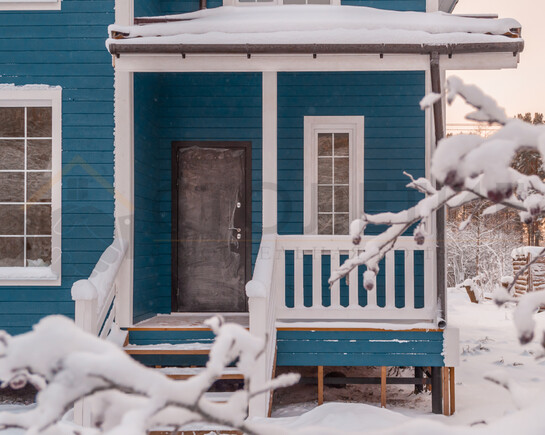 Фото 3 - каркасный зимний дом 8,5 на 12 по проекту ДК-101 Приморск