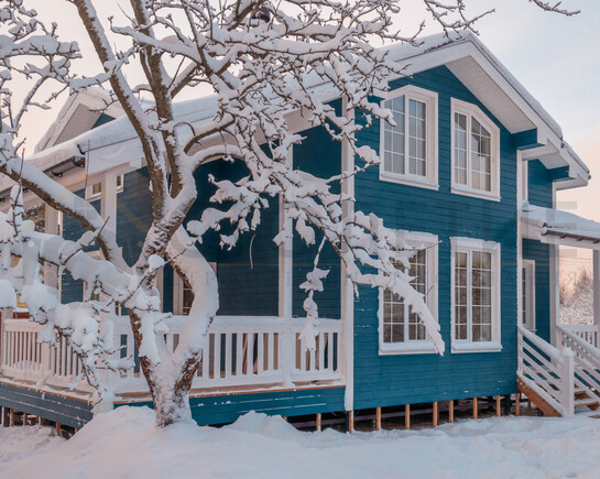 Фото 6 - каркасный зимний дом 8,5 на 12 по проекту ДК-101 Приморск
