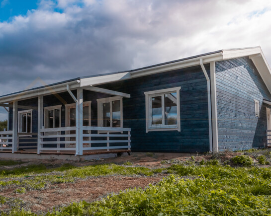 Фото 5 - каркасный одноэтажный зимний дом 8,5 на 10 по индивидальному проекту Деревня Келливере