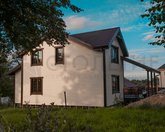 Фото 4 - каркасный зимний дом 8,5 на 12,5 по проекту ДК-101 Малые Горки