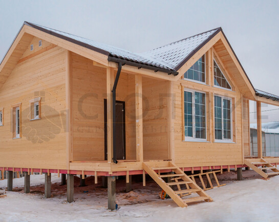 Фото 1 - каркасный зимний дом 11,5 на 8 по проекту ДК-110 Анненские высоты