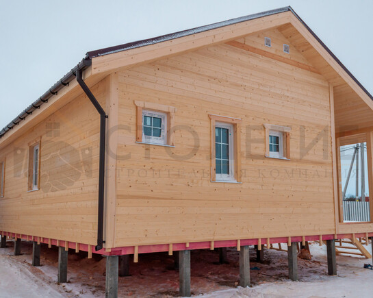 Фото 3 - каркасный зимний дом 11,5 на 8 по проекту ДК-110 Анненские высоты