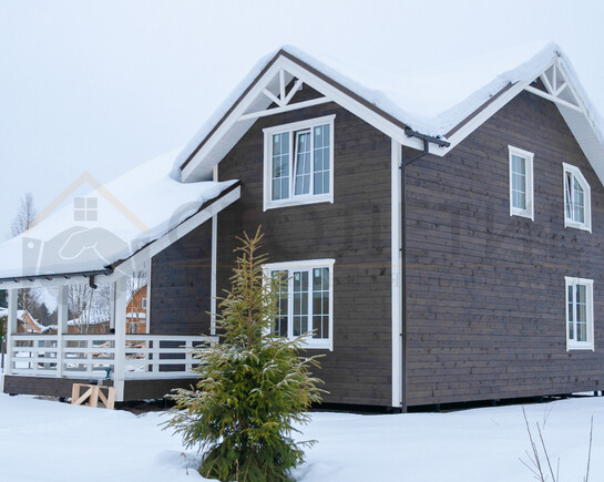 Фото 2 - каркасный зимний дом 8,5 на 12 с индивидуальными изменениями ДК-101 Пупышево