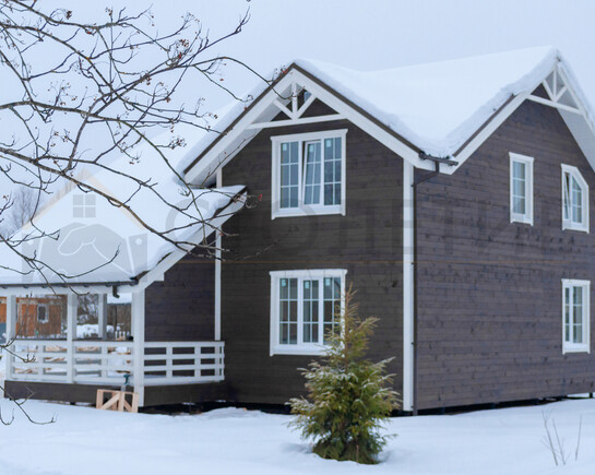 Фото 3 - каркасный зимний дом 8,5 на 12 с индивидуальными изменениями ДК-101 Пупышево
