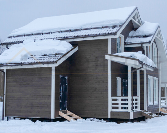 Фото 4 - каркасный зимний дом 8,5 на 12 с индивидуальными изменениями ДК-101 Пупышево