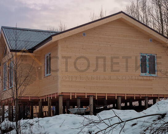 Фото 1 - каркасный зимний дом 9 на 11 по индивидуальному проекту в КП 5 холмов