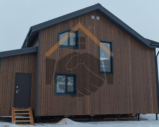 Фото 4 - каркасный зимний дом 8,5 на 12 по проекту ДК-101 в дер. Аннолово
