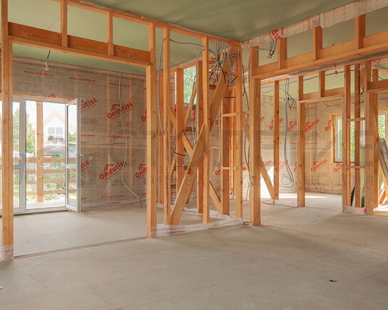 Фото 7 - каркасный зимний дом 10,5 на 10,5 по проекту ДК-95 с индивидуальными изменениями в Горелово