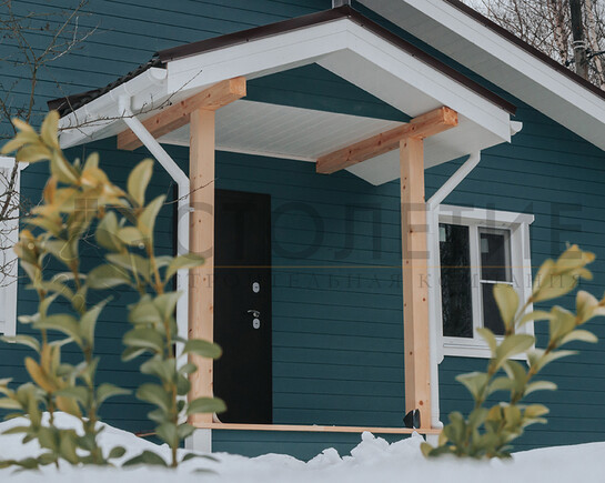 Фото 2 - каркасный зимний дом по проекту ДК-109 с индивидуальными изменениями в пос. Мга