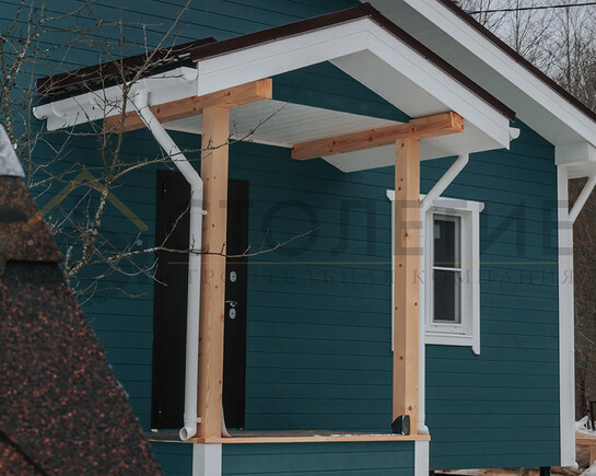 Фото 3 - каркасный зимний дом по проекту ДК-109 с индивидуальными изменениями в пос. Мга