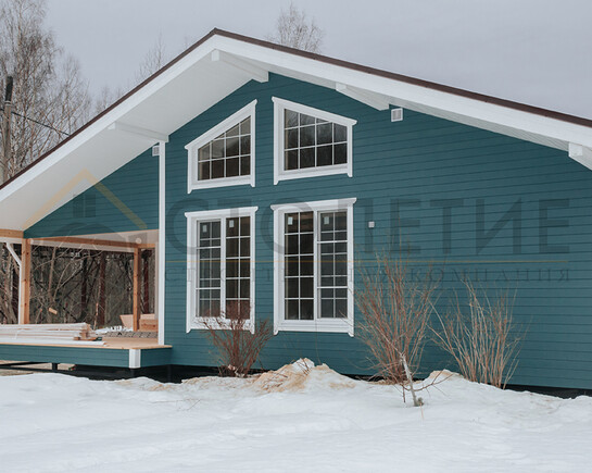 Фото 7 - каркасный зимний дом по проекту ДК-109 с индивидуальными изменениями в пос. Мга