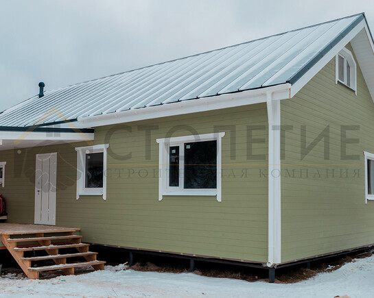 Фото 7 - каркасный зимний дом 8х12 м по индивидуальному проекту в пос. Тиурула