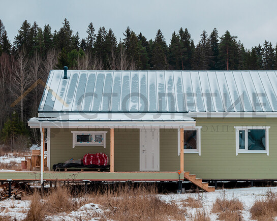 Фото 8 - каркасный зимний дом 8х12 м по индивидуальному проекту в пос. Тиурула